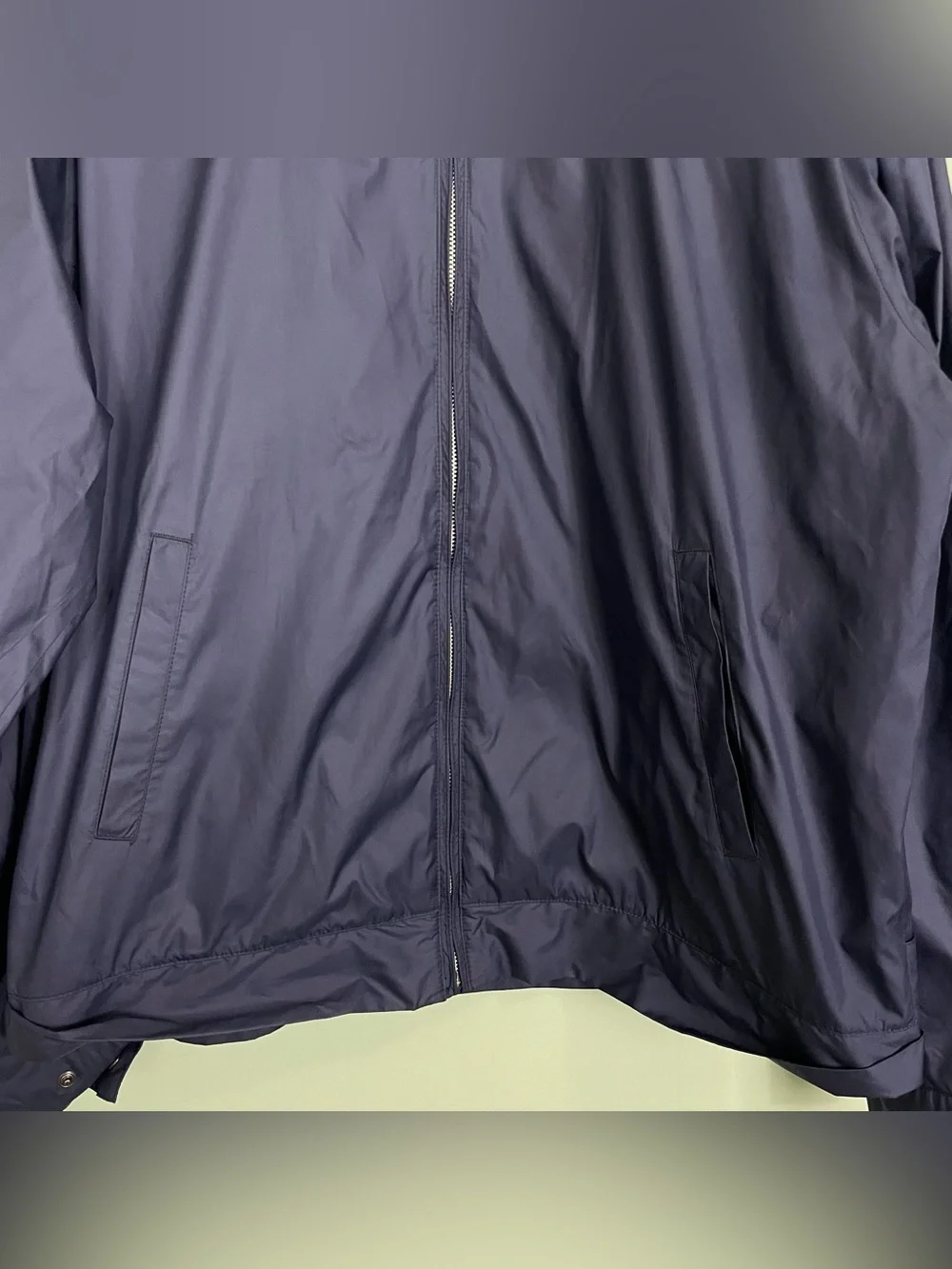 Peter Millar Wind Breaker Jacket Full Zip Navy Blue Men XL Lightweight‎